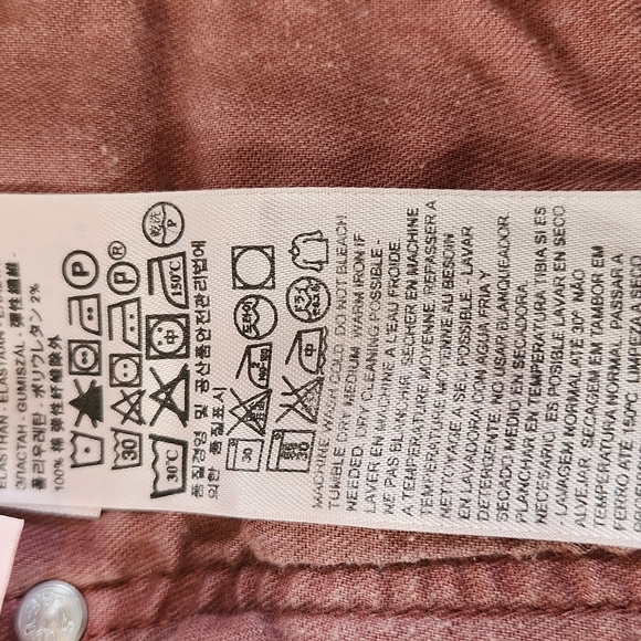 LEVIS 514  MENS JEANS SIZE W38 L30 BURNT ORANGE COLOR - Picture 11 of 12